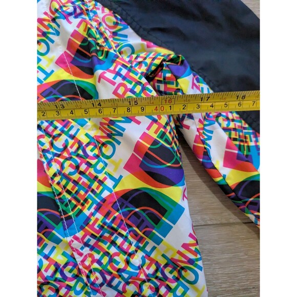 The North Face Hydrenaline Graphic Print Wind Rain Jacket Hooded Youth M 10-12 - Picture 6 of 10